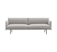 Muuto Canapé Outline 3 places tissu Clay 12-Black