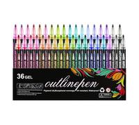 Outline Stylos à paillettes magiques 8 couleurs Marqueurs filles Cadeaux Glossy Pen Marqueur à paillettes pour scrapbooking, album photo, livres de coloriage, peinture sur pierres, kit de bricolage