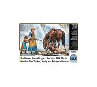 Outlow. Gunslinger Series Kit No.1. Marshal Tom Tucker,molly A.rebeccahanson - 1:35e - Master Box Ltd.
