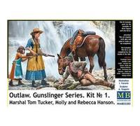 Outlow. Gunslinger Series Kit No.1. Marshal Tom Tucker,molly A.rebeccahanson - 1:35e - Master Box Ltd.