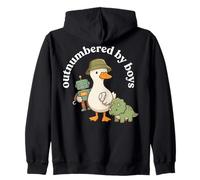 Outnumbered by Boys Funny Mom Mama Boy Mom Life Sweat à Capuche