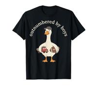 Outnumbered by Boys Funny Mom Mama Boy Mom Life T-Shirt