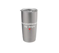 Outnumbered By Boys Mama Funny Mother’s Day Gobelet isotherme en acier inoxydable double paroi