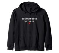Outnumbered by Boys Mama Funny Mother’s Day Sweat à Capuche