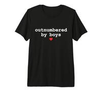 Outnumbered by Boys Mama Funny Mother’s Day T-Shirt Haut de Gamme