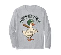 Outnumbered by Boys Mom Goose Baseball Mama Manche Longue