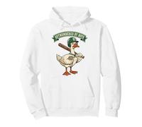 Outnumbered by Boys Mom Goose Baseball Mama Sweat à Capuche
