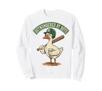 Outnumbered by Boys Mom Goose Baseball Mama Sweatshirt