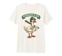 Outnumbered by Boys Mom Goose Baseball Mama T-Shirt Haut de Gamme