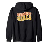 Outnumbered by Girls | Papa Drôle Papa Fille Sweat à Capuche