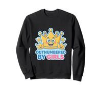 Outnumbered by Girls | Papa Drôle Papa Fille Sweatshirt