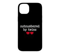 Outnumbered by Twins Boys Girls Dad Soon to Be Mom Pregnancy Coque pour iPhone 14 Plus