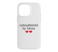 Outnumbered by Twins Boys Girls Dad Soon to Be Mom Pregnancy Coque pour iPhone 14 Pro Max