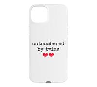 Outnumbered by Twins Boys Girls Dad Soon to Be Mom Pregnancy Coque pour iPhone 15 Plus
