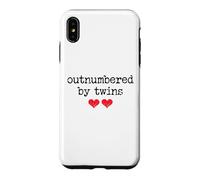Outnumbered by Twins Boys Girls Dad Soon to Be Mom Pregnancy Coque pour iPhone XS Max