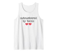 Outnumbered by Twins Boys Girls Dad Soon to Be Mom Pregnancy Débardeur