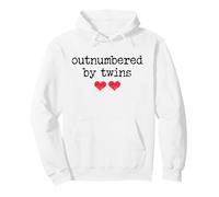 Outnumbered by Twins Boys Girls Dad Soon to Be Mom Pregnancy Sweat à Capuche