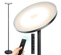 OUTON Lampadaire LED, 30W/3000LM, 3000K-6000K, Noir | Dimmable, télécommande, contrôle tactile, minuterie 1 heure, salon, chambre, bureau