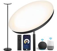 OUTON Lampadaire LED, 30W/3000LM WiFi Lumineux Lampadaire, 3000K-6000K Dimmable Lampe sur Pied avec Télécommande, Contrôle APP, Minuterie, Compatible avec Alexa et Google pour Salon, Chambre, Bureau