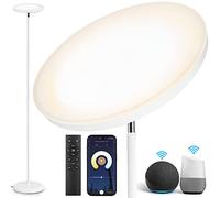 OUTON Lampadaire LED, 30W/3000LM WiFi Lumineux Lampadaire, 3000K-6000K Dimmable Lampe sur Pied avec Télécommande, Contrôle APP, Minuterie, Compatible avec Alexa et Google pour Salon, Chambre, Bureau