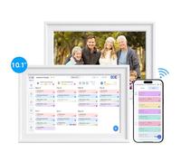 OUTONLIFE Calendrier Numérique WiFi 10,1" - Organisateur Familial avec Application, Écran Tactile, Tâches & Repas, Cadre Photo, Récompenses, Planning 2026
