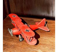 OUTOUR Vintage Fokker Dr.I Triplan Modèle du baron rouge Réplique d'un avion de chasse allemand de la Première Guerre mondiale en métal fait à la main Décoration d'aviation rétro