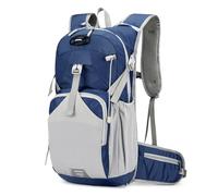 Outplea Sac à dos de cyclisme respirant imperméable avec housse de casque, sac à dos d'hydratation thermique pour VTT, course à pied, randonnée, ski, marche, bleu