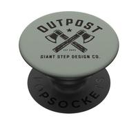 Outpost Outdoors Hatchet Logo PopSockets PopGrip Adhésif