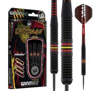 Outrage 20-23 Gram Brass Darts Set With Prism Flights And Shafts (Stems).[N456]