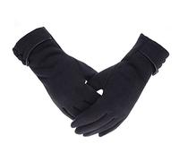 Outrip Gants d'hiver chauds pour femme avec doublure épaisse et coupe-vent pour écran tactile, Noir, M