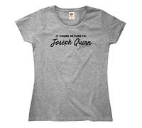Outsdr Femmes If Found Return to Joseph Quinn T-Shirt - Gris - X-Small