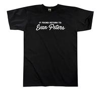 Outsdr Hommes Unisexe If Found Return to Evan Peters T-Shirt - Noir - Medium