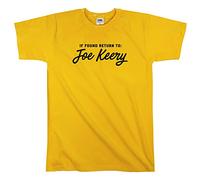 Outsdr Hommes Unisexe If Found Return to Joe Keery T-Shirt - Jaune - X-Large