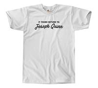 Outsdr Hommes Unisexe If Found Return to Joseph Quinn T-Shirt - Blanc - Small