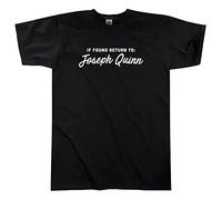 Outsdr Hommes Unisexe If Found Return to Joseph Quinn T-Shirt - Noir - Large