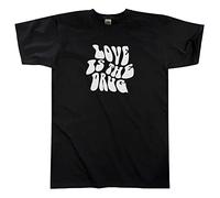 Outsdr Hommes Unisexe Love is The Drug T-Shirt - Noir - Medium