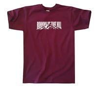 Outsdr Hommes Unisexe Running Up That Hill T-Shirt - Burgundy - X-Large