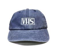 Outsdr Unisexe VHS Casquette de Baseball Brodée Délavée - Blue