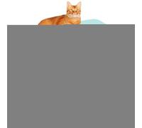 Outside Cat House - Grande protection résistante aux intempéries 55 x 50 cm avec coussin, base surélevée, grotte de lit chauffant | Parfait pour le jardin, la terrasse, la grange, la saison d'hiver