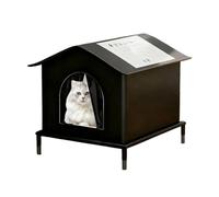 Outside Cat House Weatherproof - Elevated Waterproof,Insulated Cat House Pet Bed Nest,for Kitten Pet Animal Indoor Garden Yard Patio Porch Balcony Lawn Apartment