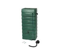 Outside Living Industries récupérateur d'eau tonneau Mural - hdpe, 320 l, Vert, INCL. Robinet - h135 x 40 x 30 cm