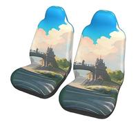 Outside The Castle Gate Dua Sarung JOK Mobil,*, Sarung JOK Mobil Depan, Cocok Untuk Sebagian Besar Mobil, SUV, Truk, Van, Dll.