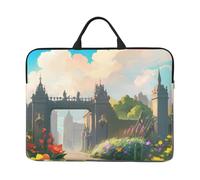 Outside The Castle Gate Sac pour ordinateur portable 14" avec doublure antichoc et design portable, adapté pour un usage professionnel et quotidien.