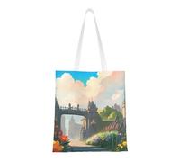 Outside The Castle Gate Totes. Toile légère, double poignée, sac fourre-tout élégant pour femme, parfait pour le shopping, le travail et le transport quotidien.