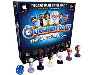 Outsmarted - The App-Connected TV Quiz-Show Board Game Kids, Teens & Adults
