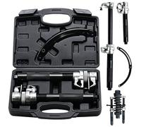 Outsovel Lot de 2 tendeurs de ressorts de voiture professionnels universels avec étrier de sécurité et mallette, jusqu'à 1200 kg, pour amortisseurs et ressorts de suspension pour tuning et abaissement
