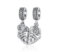 OutstandLong Lot de 2 breloques en forme de mère et fille pour bracelets Pandora, Cuivre, Base