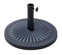 Outsunny 14 kg Base pour parasol de jardin, base ronde en résine pour parasol, support extérieur pour parasols de 38 mm ou 48 mm, couleur bronze