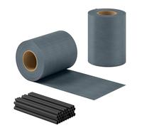 Outsunny 2 pièces de clôture pare-vue pour jardin, clôture pare-vent imperméable et résistante aux UV avec clips, pare-vue pour extérieur, terrasse, balcon, 35 m x 19 cm, gris