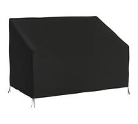 Outsunny 2 Seater Garden Bench Cover, Waterproof Outdoor Sofa Cover, 600D Oxford Cloth with Coating, 140x84x56/94 cm for Patio, Terrace, Black (Housse de banc de jardin 2 places, Housse de canapé